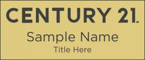 (image for) Century 21 New Logo Standard Gold Square Corner badge