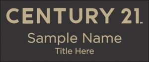 (image for) Century 21 New Logo Standard Black Square Corner badge