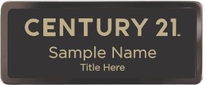 (image for) Century 21 New Logo Black Chrome badge