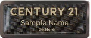 (image for) Century 21 New Logo Black Chrome Carbon badge