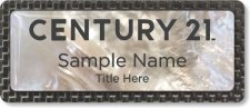 (image for) Century 21 New Logo Mother of Pearl Carbon badge