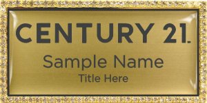 (image for) Century 21 New Logo Bling Gold badge