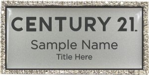 (image for) Century 21 New Logo Bling Silver badge