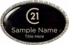 (image for) Century 21 New Logo Oval Bling Silver Other badge