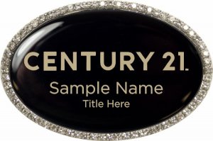 (image for) Century 21 New Logo Oval Bling Silver Other badge