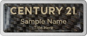 (image for) Century 21 New Logo Prestige Pebbled Carbon badge