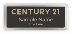 (image for) Century 21 New Logo Prestige Satin Anodized badge