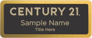 (image for) Century 21 New Logo Prestige Gold Anodized badge