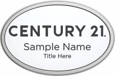 (image for) Century 21 New Logo Oval Prestige Pebbled badge