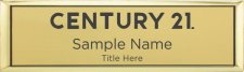 (image for) Century 21 New Logo Small Executive Gold badge