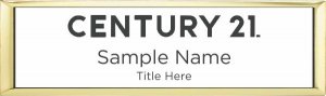 (image for) Century 21 New Logo Small Executive Gold Other badge