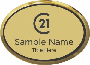 (image for) Century 21 New Logo Oval Executive Gold badge