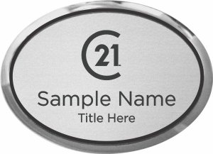 (image for) Century 21 New Logo Oval Executive Silver badge