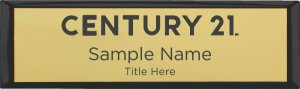 (image for) Century 21 New Logo Small Executive Black Other badge