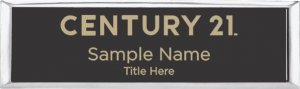 (image for) Century 21 New Logo Small Executive Silver Other badge