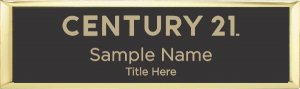 (image for) Century 21 New Logo Small Executive Gold Other badge