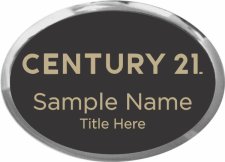 (image for) Century 21 New Logo Oval Executive Silver Other badge