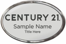 (image for) Century 21 New Logo Oval Prestige Polished badge