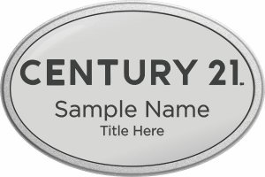 (image for) Century 21 New Logo Oval Prestige Pebbled badge