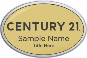 (image for) Century 21 New Logo Oval Prestige Pebbled badge