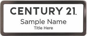 (image for) Century 21 New Logo Black Chrome badge