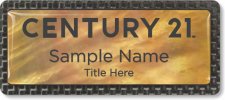 (image for) Century 21 New Logo Mother of Pearl Carbon badge