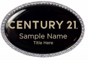 (image for) Century 21 New Logo Oval Bling Silver Other badge