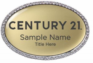 (image for) Century 21 New Logo Oval Bling Silver Other badge