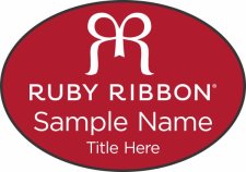(image for) Ruby Ribbon Oval Other badge