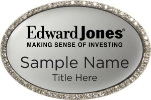 (image for) Edward Jones Oval Bling Silver badge