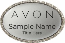 (image for) Avon Oval Bling Silver badge