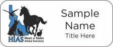(image for) Heart of Idaho Animal Sanctuary Standard White badge