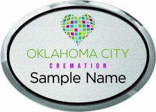 (image for) Oklahoma City Cremation Oval Executive Silver badge