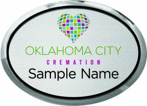 (image for) Oklahoma City Cremation Oval Executive Silver badge