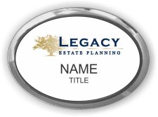(image for) Legacy Estate Planning Oval Executive Silver Other badge