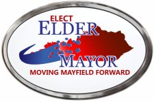 (image for) Elect Elder Mayor Oval Prestige Polished badge
