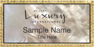 (image for) Keller Williams KW Bling Gold Badge