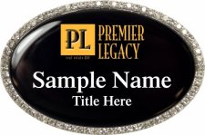 (image for) Premier Legacy Real Estate Oval Bling Silver Other badge