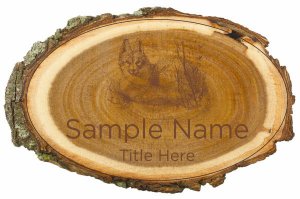 (image for) Lynn Harmon Log Laser Engraved badge