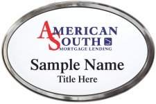 (image for) American South Mortgage Lending Oval Prestige Polished badge