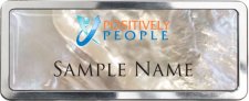 (image for) Positively People Mother of Pearl Polished badge