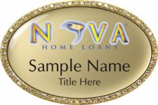 (image for) NOVA Home Loans Oval Bling Gold badge