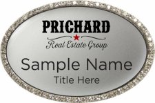 (image for) Prichard Real Estate Group Oval Bling Silver badge