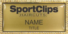 (image for) SportClips Haircuts Bling Gold badge
