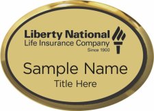 (image for) Liberty National Oval Executive Gold badge