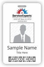 (image for) Service Experts Barcode ID Vertical badge