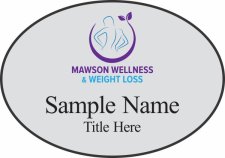 (image for) Mawson Wellness and Weight Loss Oval Silver badge