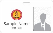 (image for) 4.0 GPA LLC Barcode ID Horizontal badge