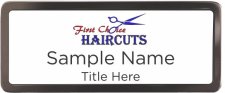 (image for) First Choice HairCuts LLC Black Chrome badge