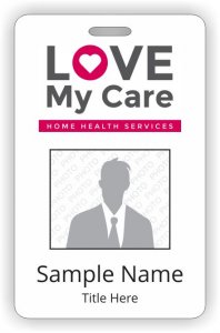 (image for) Love My Care Home Health Services Photo ID Vertical badge